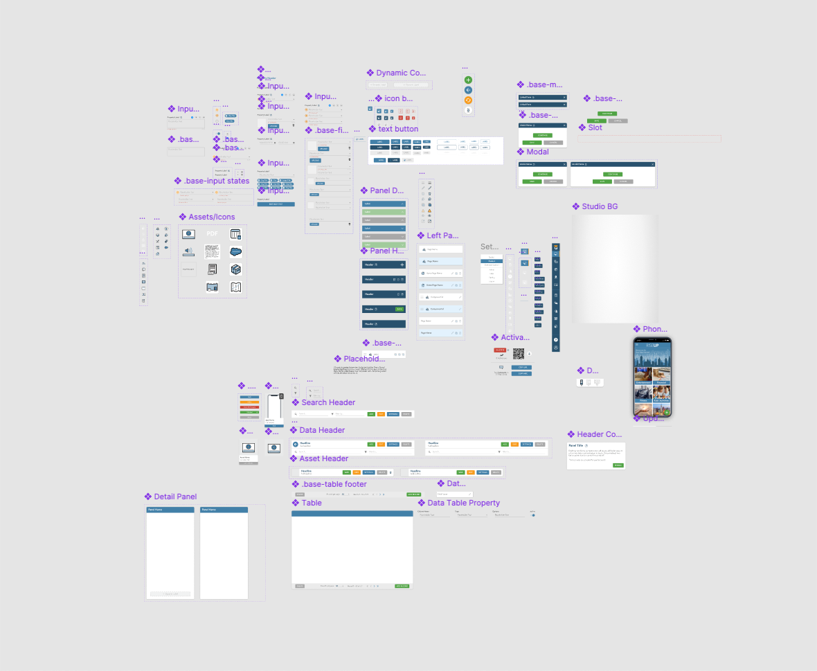 Design system built for the Lumavate Platform